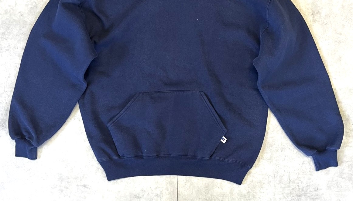 画像: 90'S RUSSELL ATHLETIC プルオーバー スウェットパーカー ネイビー USA製 (VINTAGE)