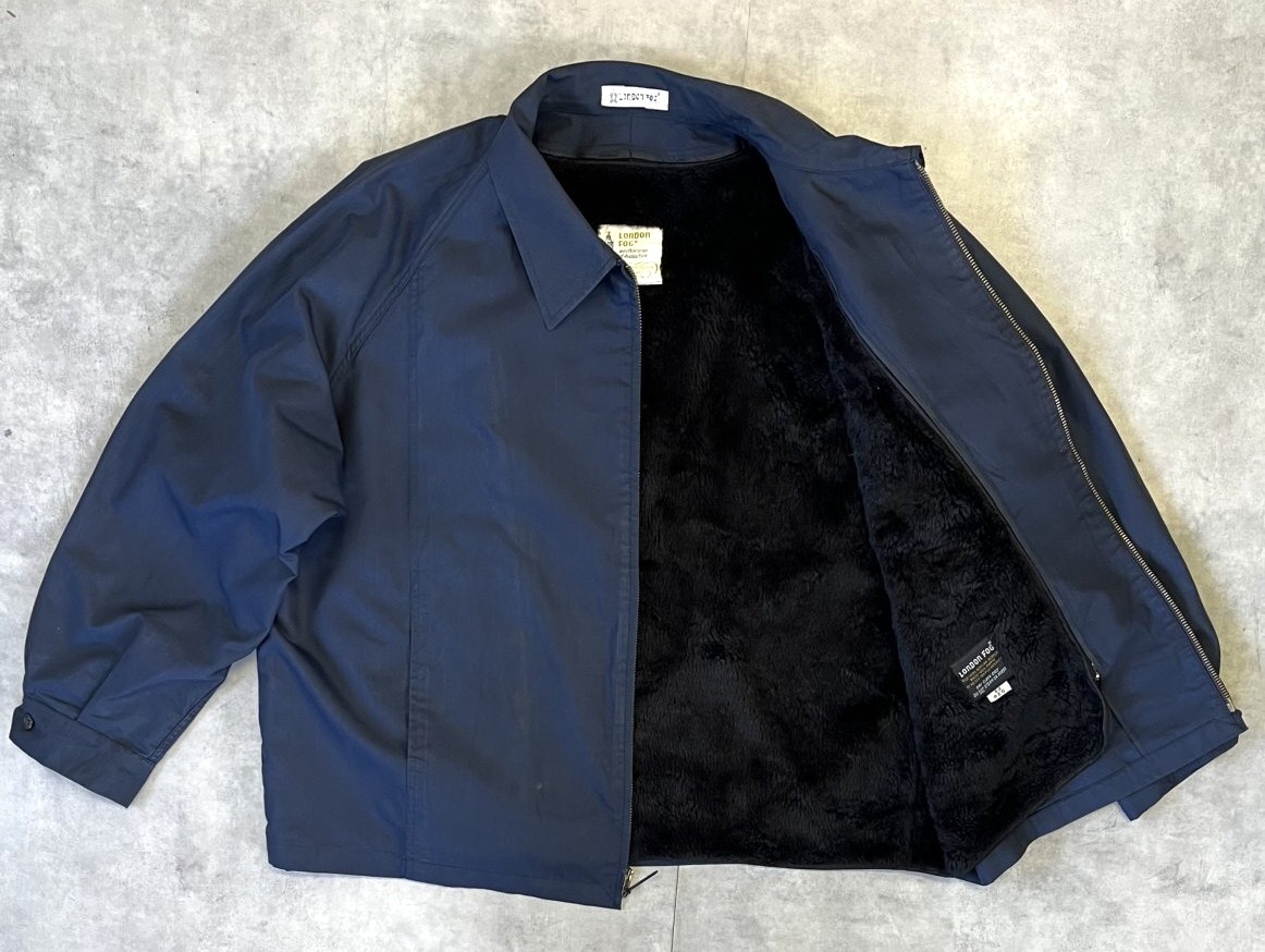 画像4: 70'S LONDON FOG ライナー付きドリズラージャケット TALONジップ ネイビー USA製 (VINTAGE)