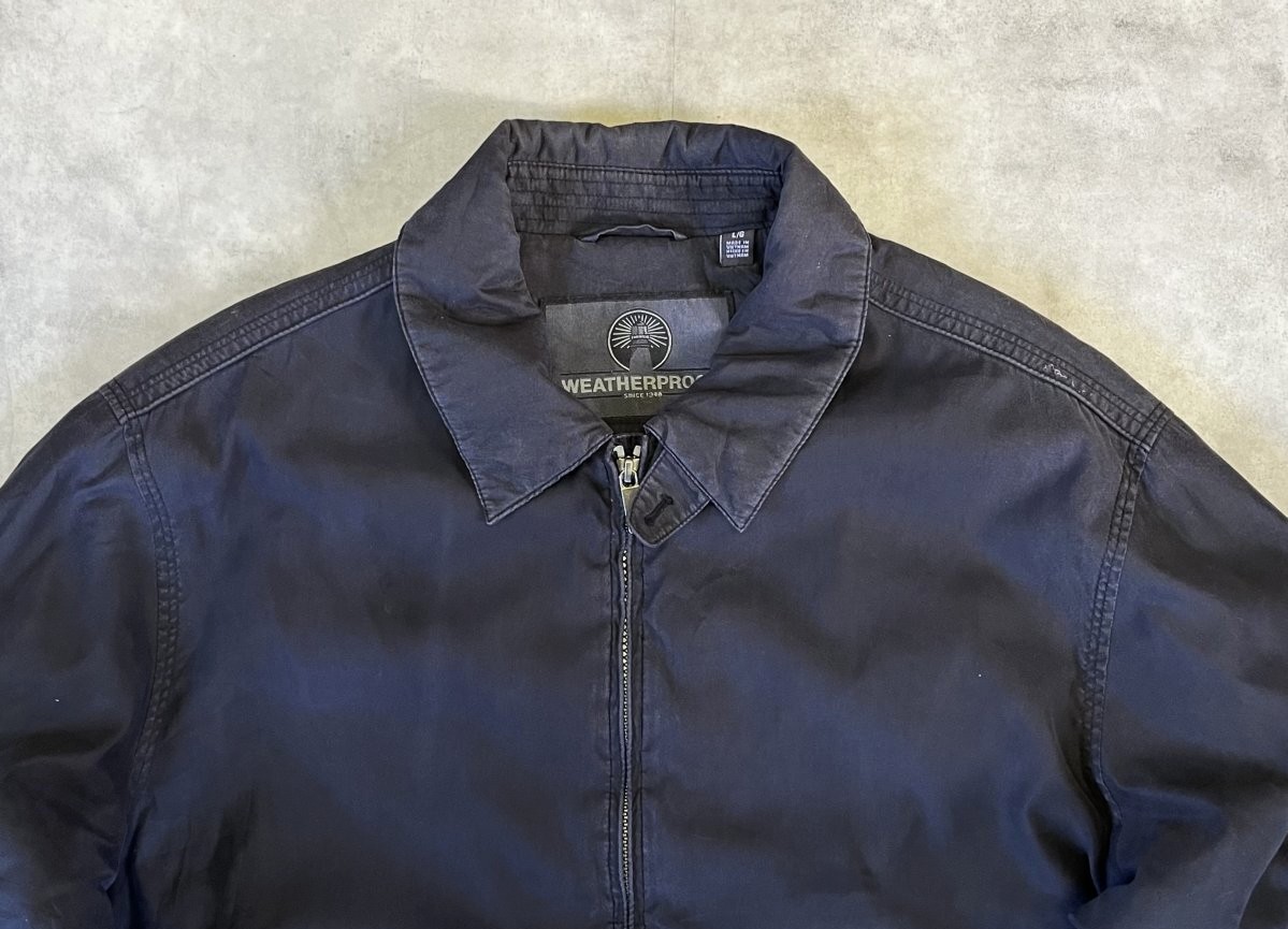 画像: WEATHERPROOF ピーチスキン 裏地フリース ドリズラージャケット ブラック (VINTAGE)