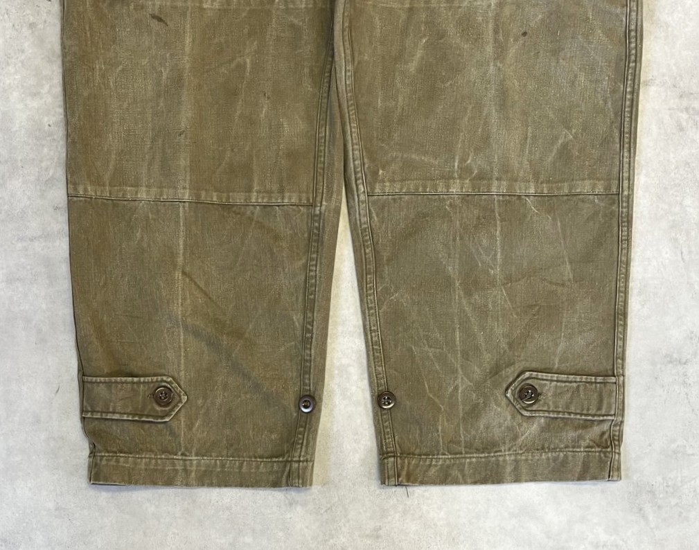 画像: 50'S フランス軍 M47 後期型 ヘリンボーンツイル フィールドパンツ カーキ 23 (VINTAGE)