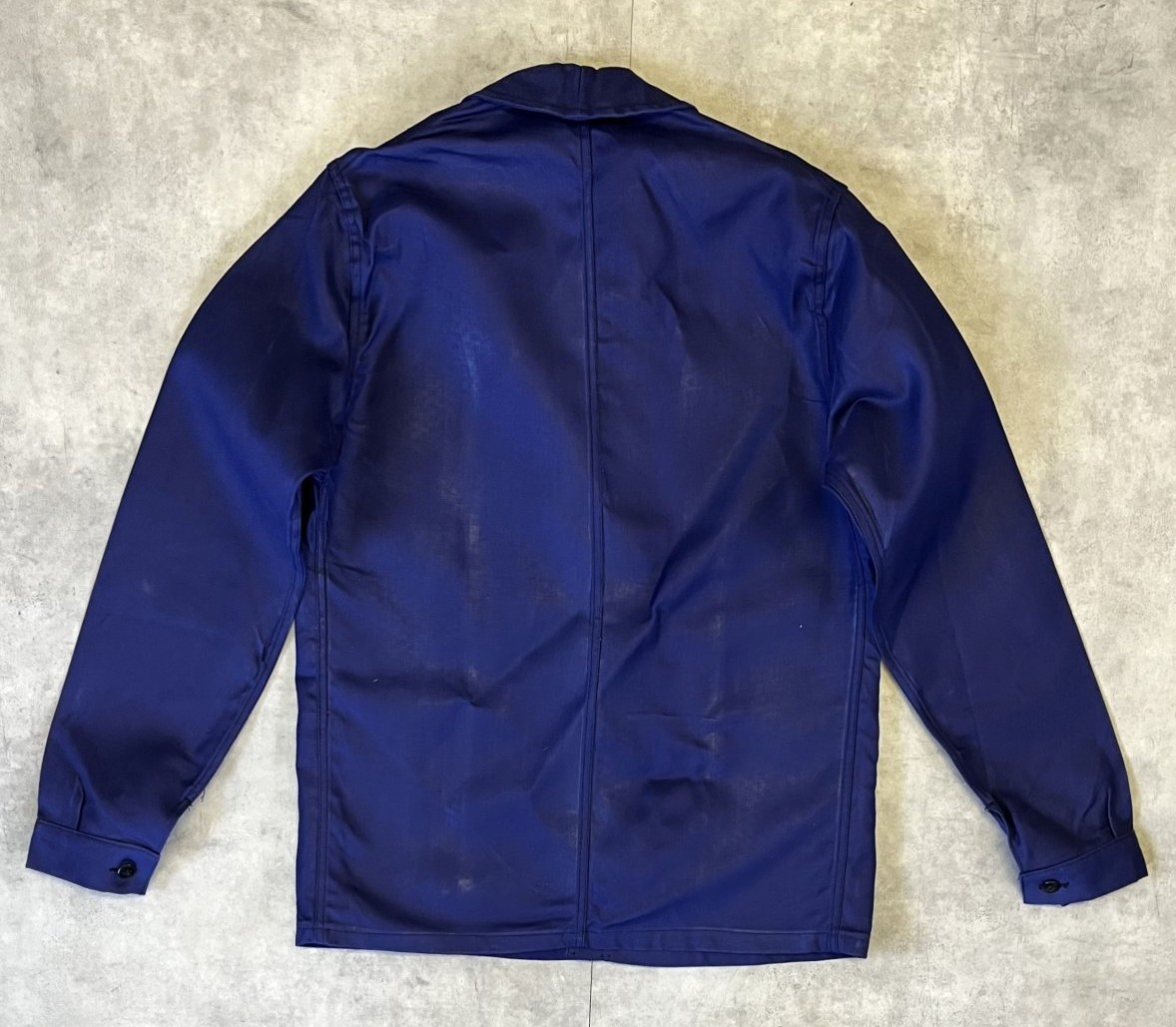 画像4: 70'S フランス軍 ワークジャケット カバーオール インクブルー (DEADSTOCK)