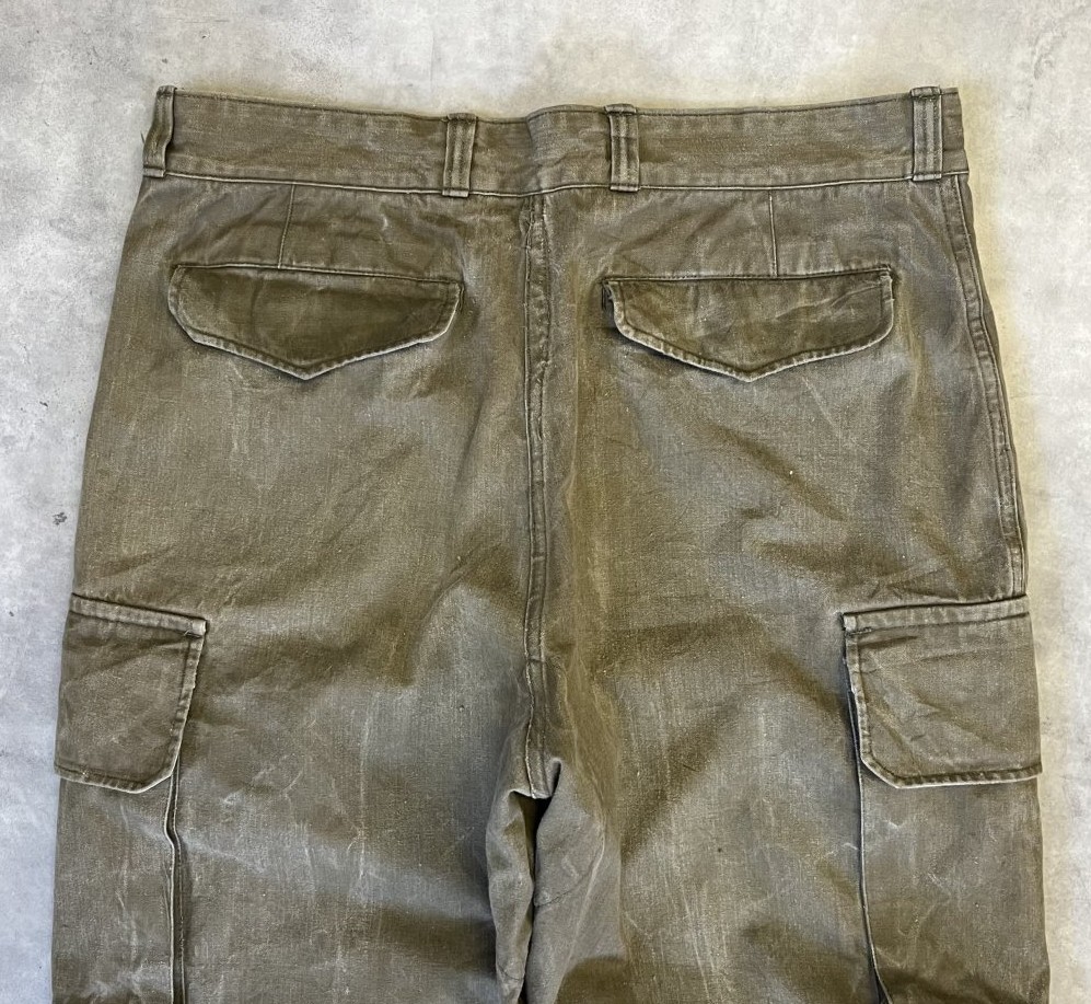 画像: 50'S フランス軍 M47 後期型 ヘリンボーンツイル フィールドパンツ カーキ 23 (VINTAGE)