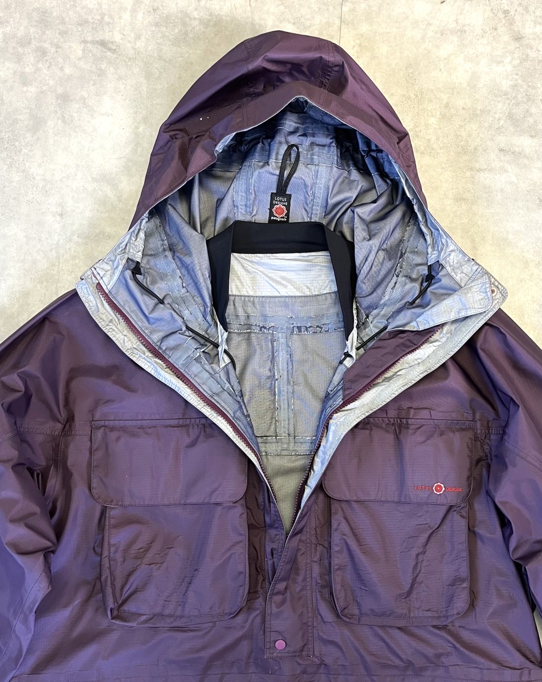 画像: 01'S LOTUS DESIGNS by PATAGONIA "SKANORAK" ナイロン アノラック ディープパープル (VINTAGE)