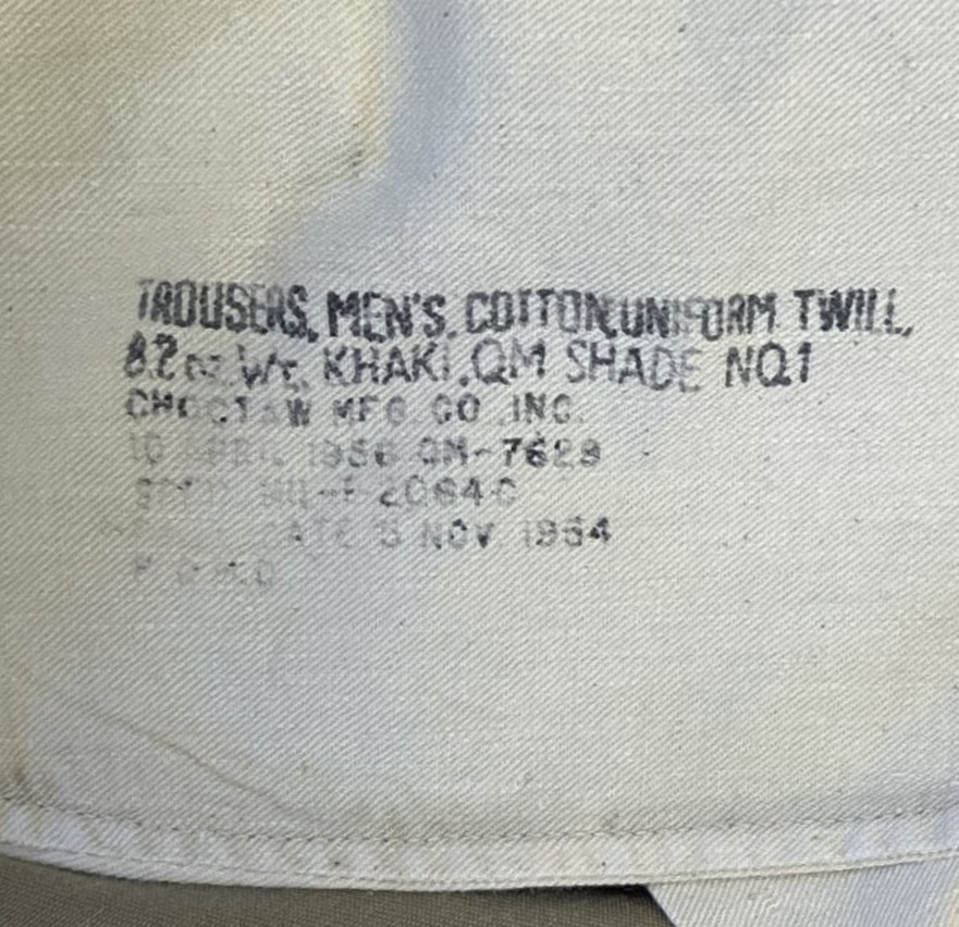 画像2: 50'S アメリカ軍 US ARMY "MIL-T-2064C" ボタンフライ チノパンツ (VINTAGE)
