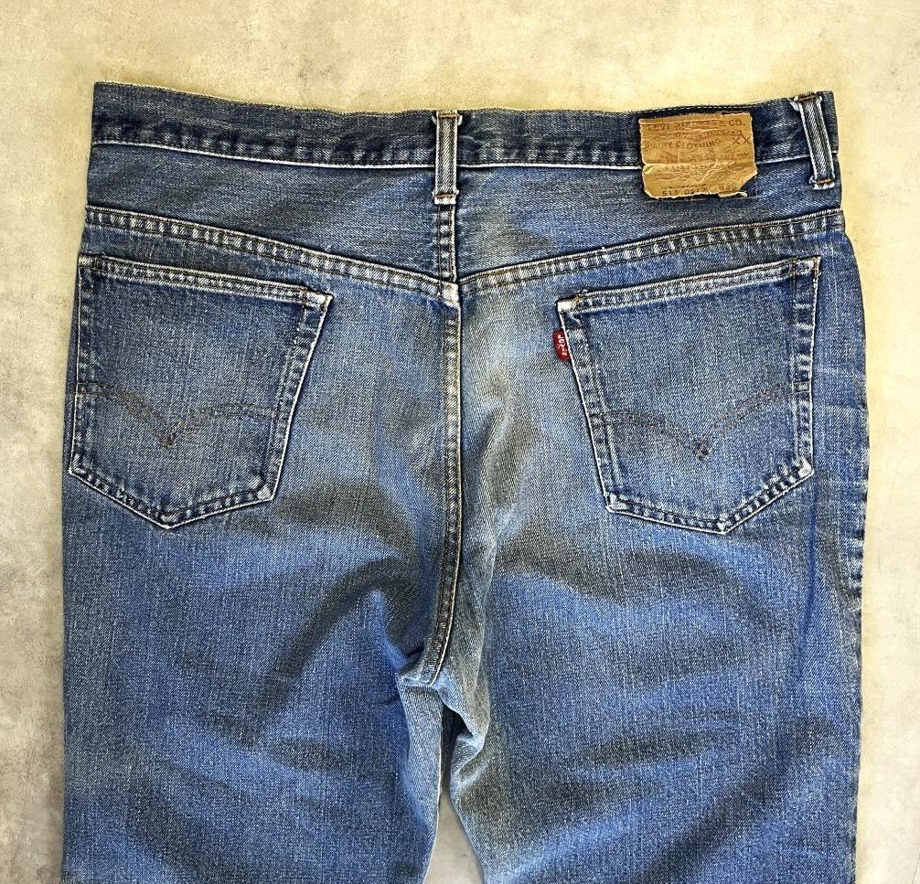 画像: 70'S LEVIS 517 "66前期" ボタン裏2 デニム インディゴ 42TALONジップ W38L34 USA製 (VINTAGE)