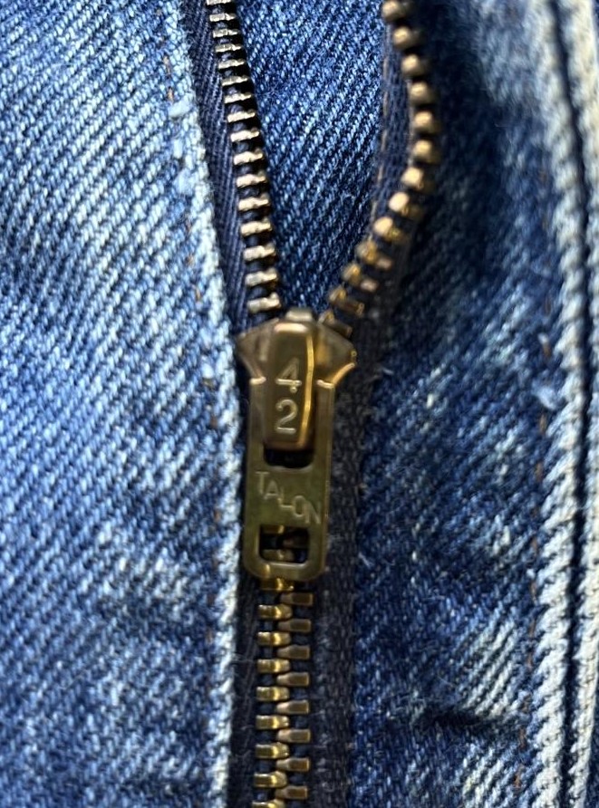 画像4: 70'S LEVIS 517 "66前期" ボタン裏2 デニム インディゴ 42TALONジップ W38L34 USA製 (VINTAGE)