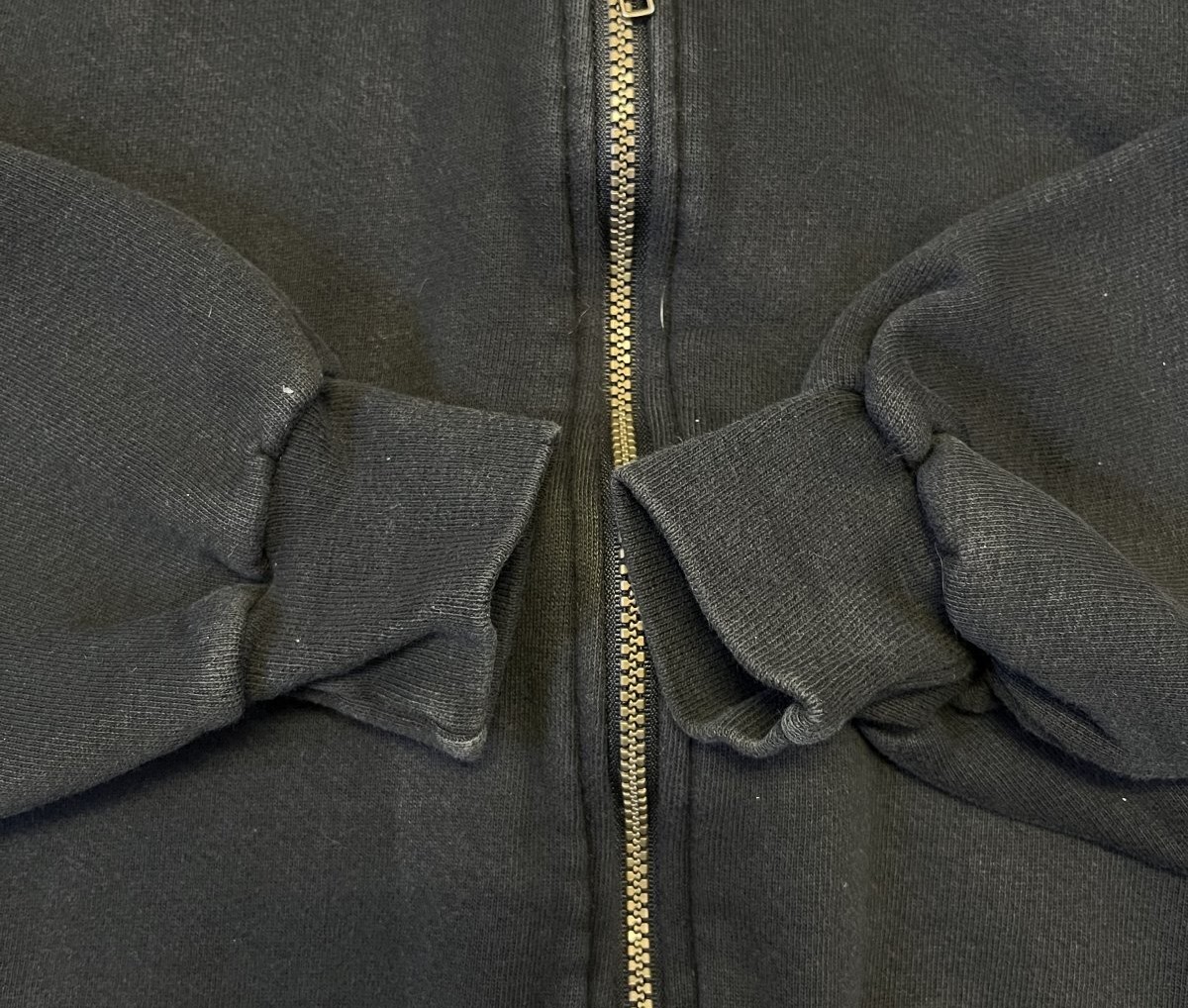 画像: 90'S RUSSELL ATHLETIC "HIGH COTTON" フルジップ スウェットパーカー ブラック USA製 (VINTAGE)