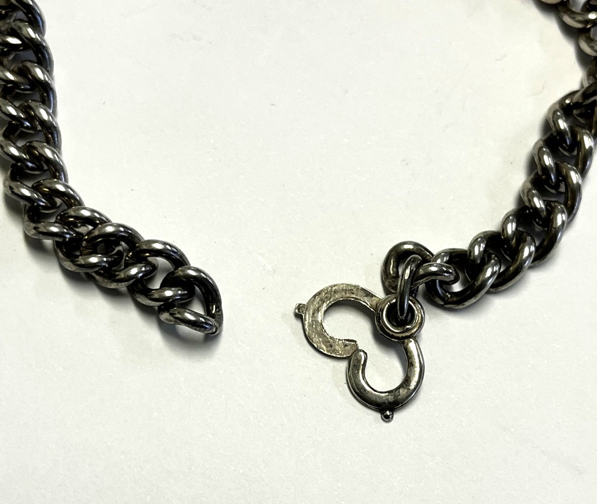 画像6: 60'S アメリカ軍 スターリングシルバー ミリタリー IDプレート チェーンブレスレット シルバー (VINTAGE)