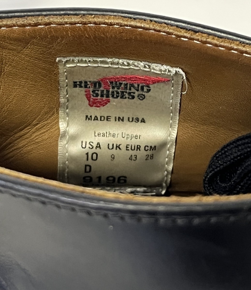 画像: RED WING 9196 ポストマン チャッカブーツ ブラック USA製 (VINTAGE)