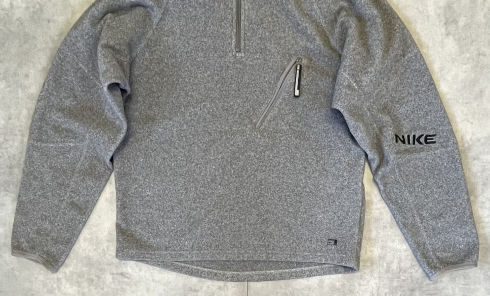 画像: 00'S NIKE 立体裁断 ハーフジップ フリースジャケット グレー (VINTAGE)
