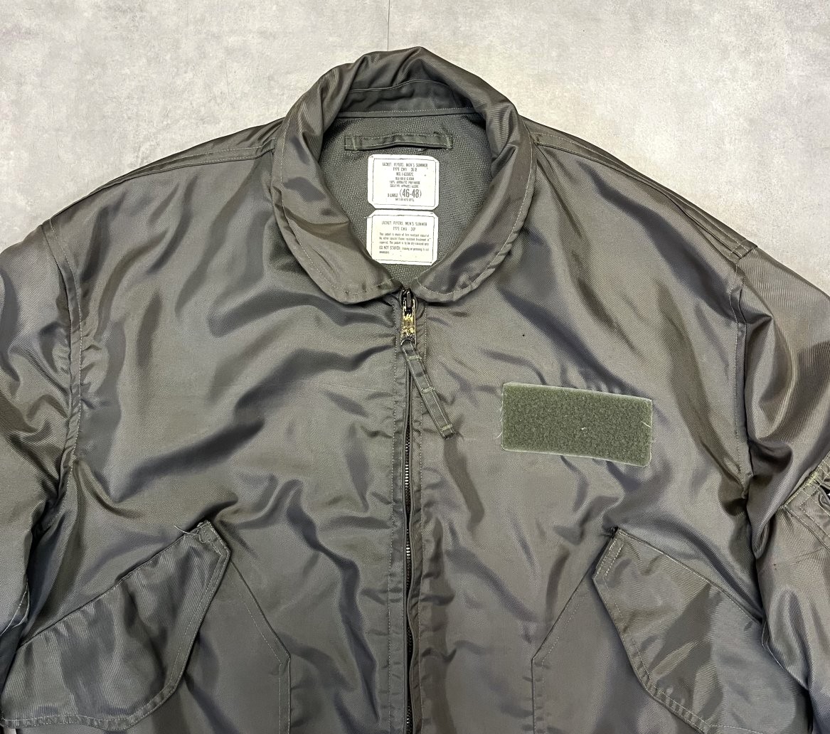 画像: 90'S アメリカ軍 USAF "CWU-36/P" アラミド フライトジャケット セージグリーン (VINTAGE) 