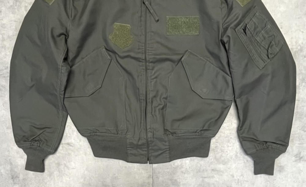 画像: アメリカ軍 USAF "CWU-36/P" アラミド フライトジャケット セージグリーン (VINTAGE) 