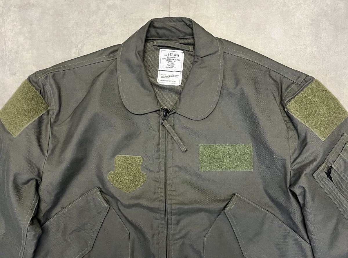 画像: アメリカ軍 USAF "CWU-36/P" アラミド フライトジャケット セージグリーン (VINTAGE) 