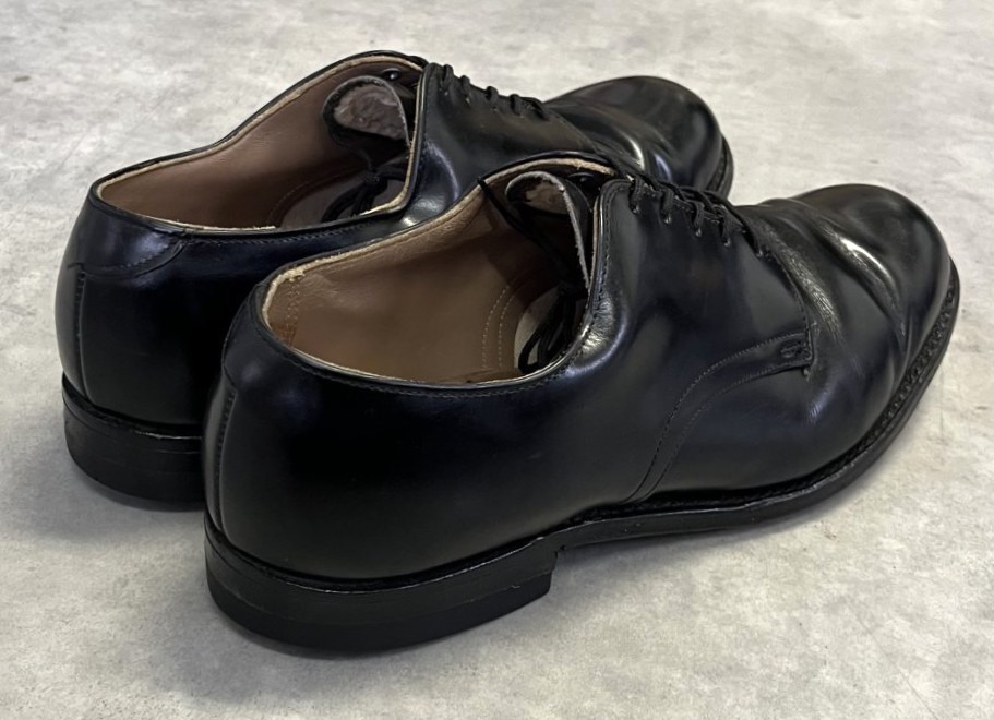 画像3: 70'S アメリカ軍 US NAVY "D.J.LEAVENWORTH製" レザーソール サービスシューズ (VINTAGE)