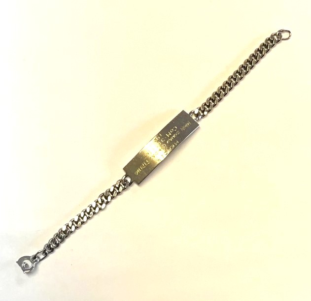 画像5: 50'S アメリカ軍 スターリングシルバー ミリタリー IDプレート チェーンブレスレット シルバー (VINTAGE)