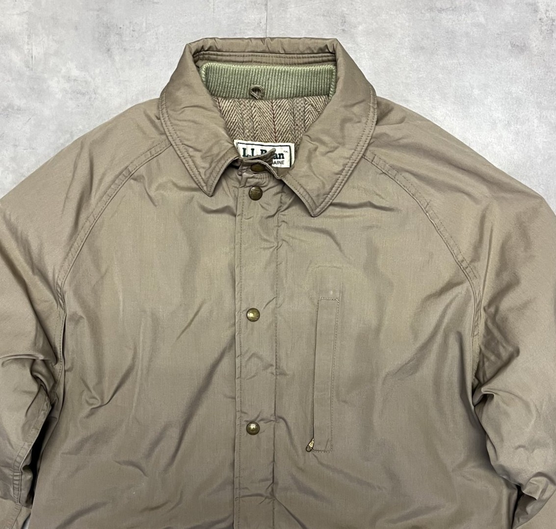 画像: 70'S LL Bean "STORM COAT" 裏地ウール ストームコート ベージュ USA製 (VINTAGE)
