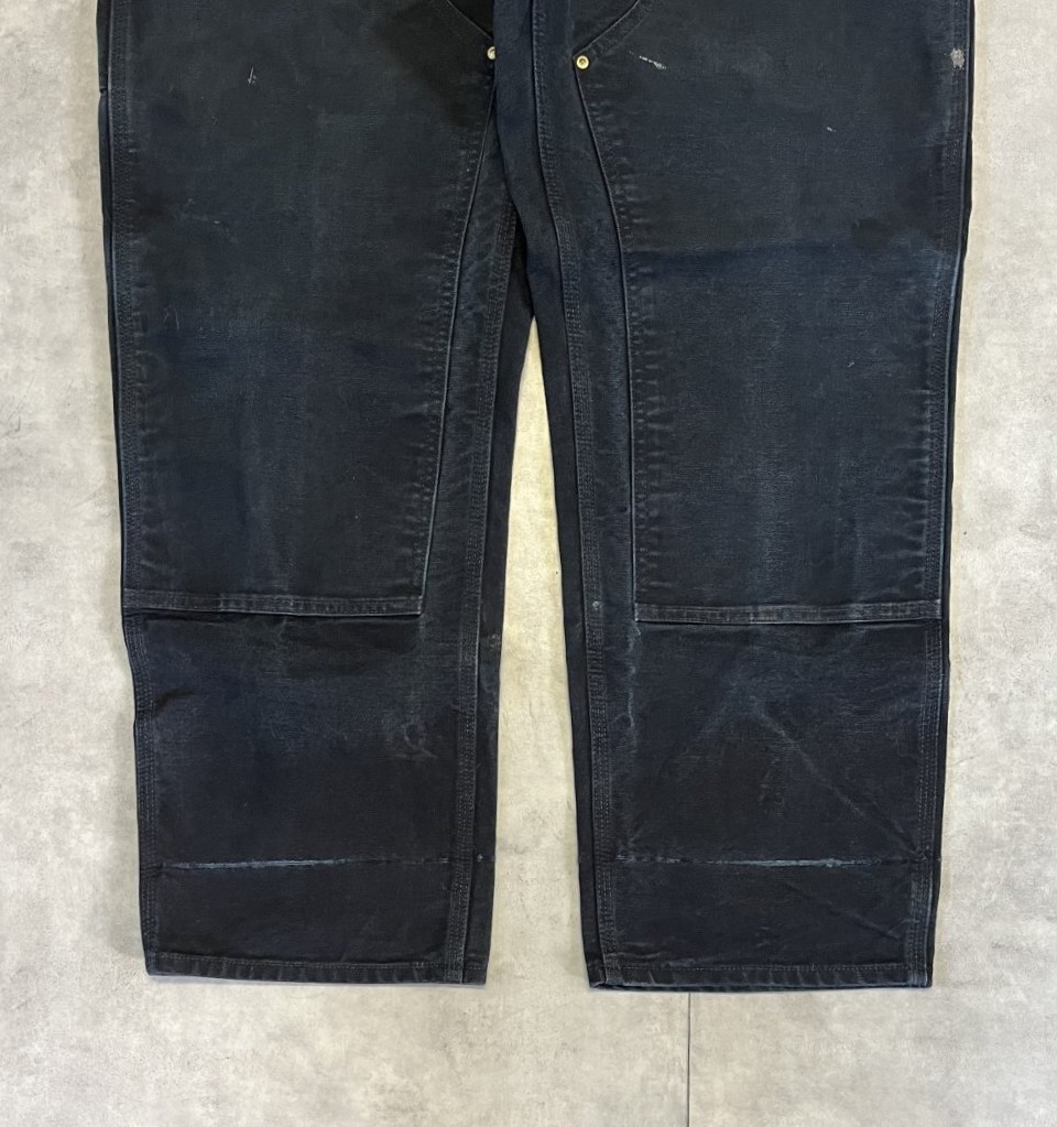 画像: CARHARTT ダブルニー ダック ペインターパンツ ブラック W38L30 USA製 (VINTAGE)