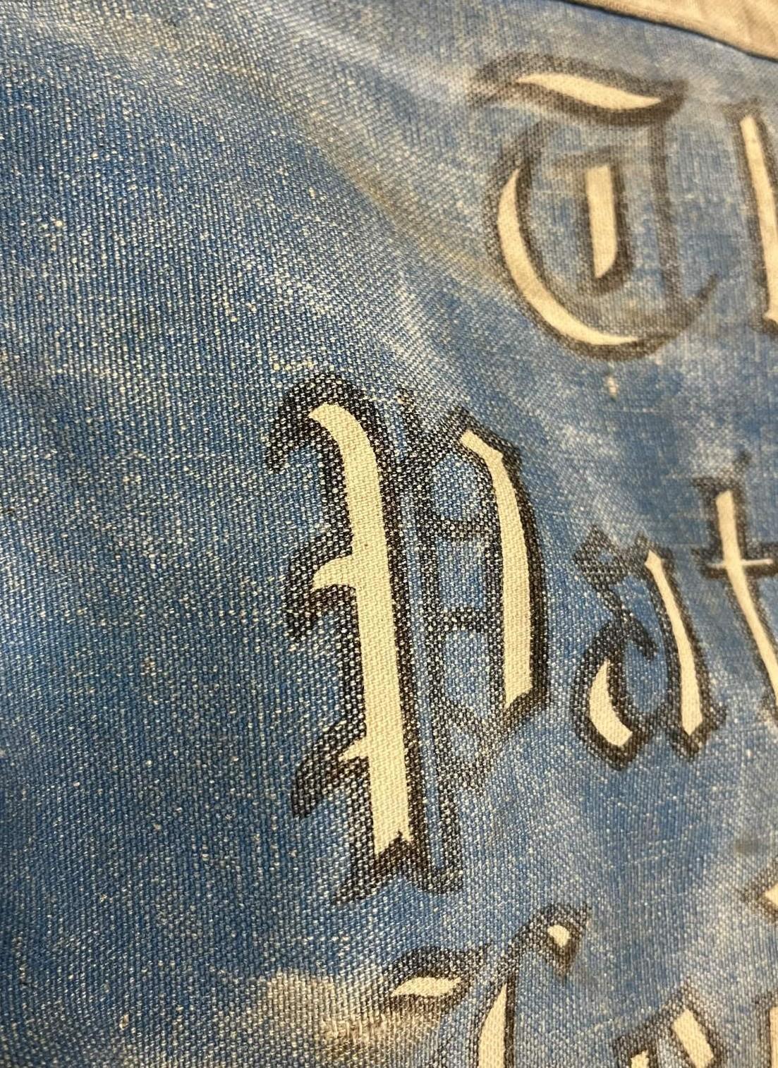 画像3: 60'S THE PATRIOT LEDGER 染み込みプリント ニュースペーパーバッグ オフホワイト/オレンジ (VINTAGE)