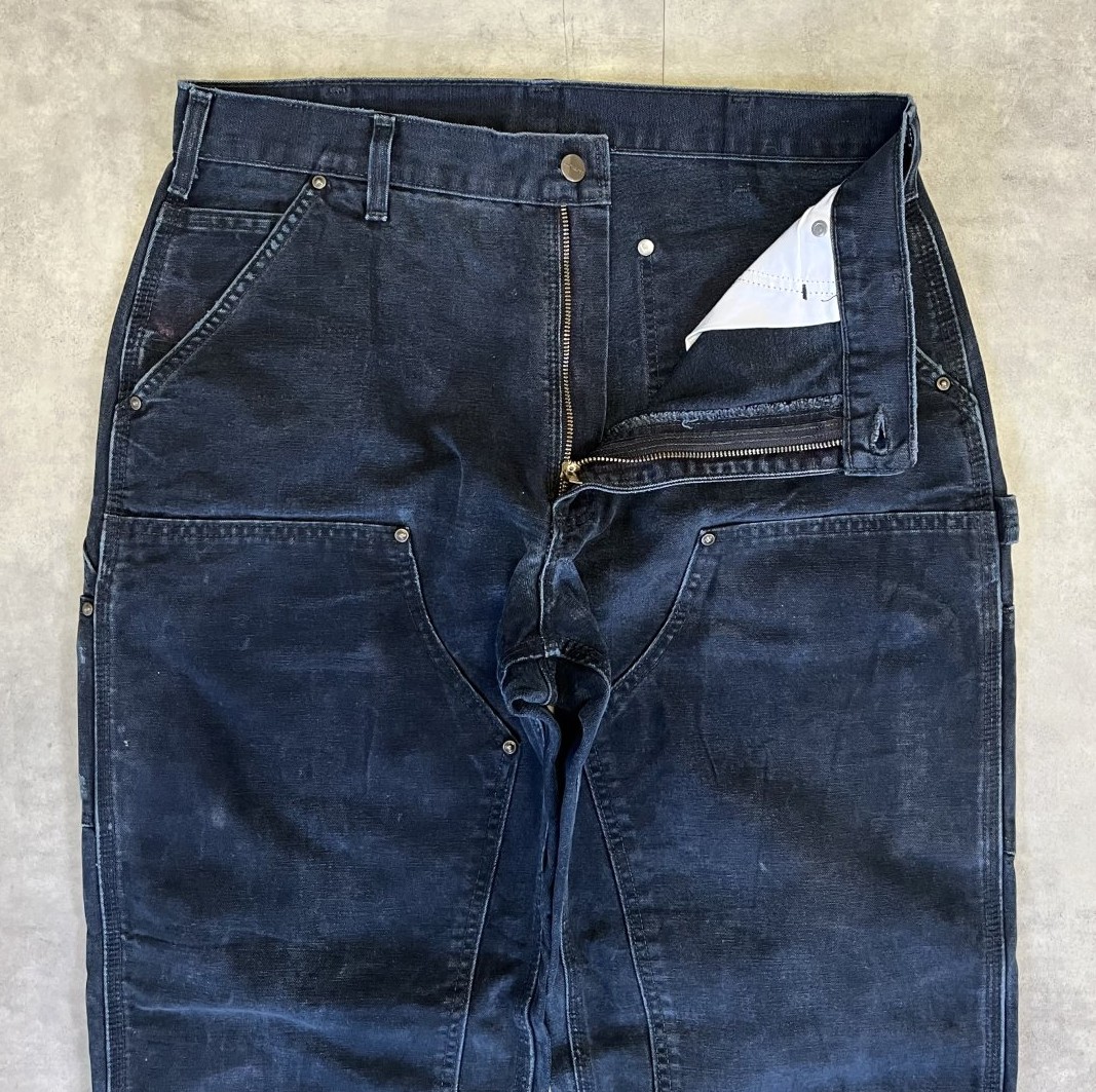 画像: CARHARTT ダブルニー ダック ペインターパンツ ブラック W35L30 (VINTAGE)