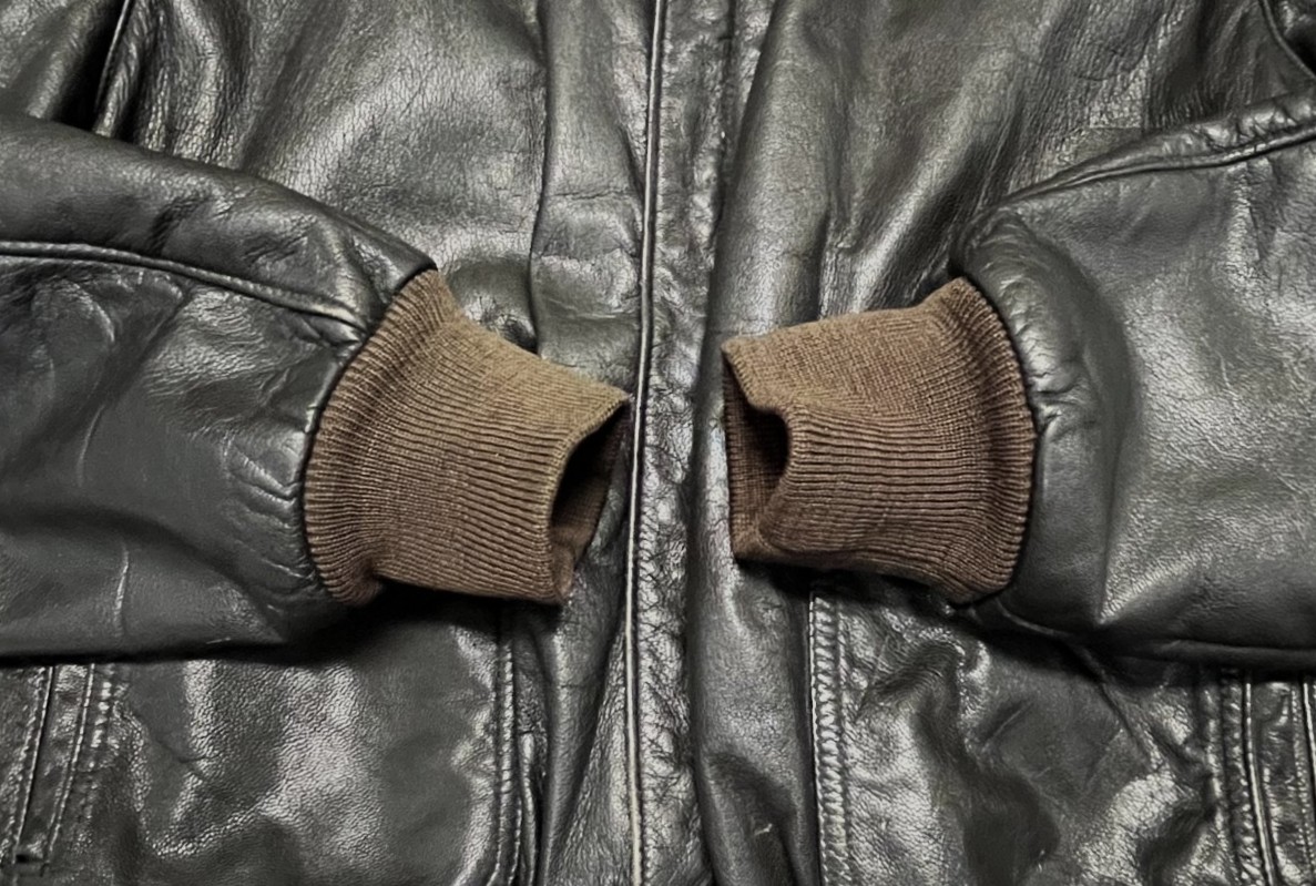 画像: 80'S LL Bean "A-2" レザー フライトジャケット ダークブラウン USA製 (VINTAGE)