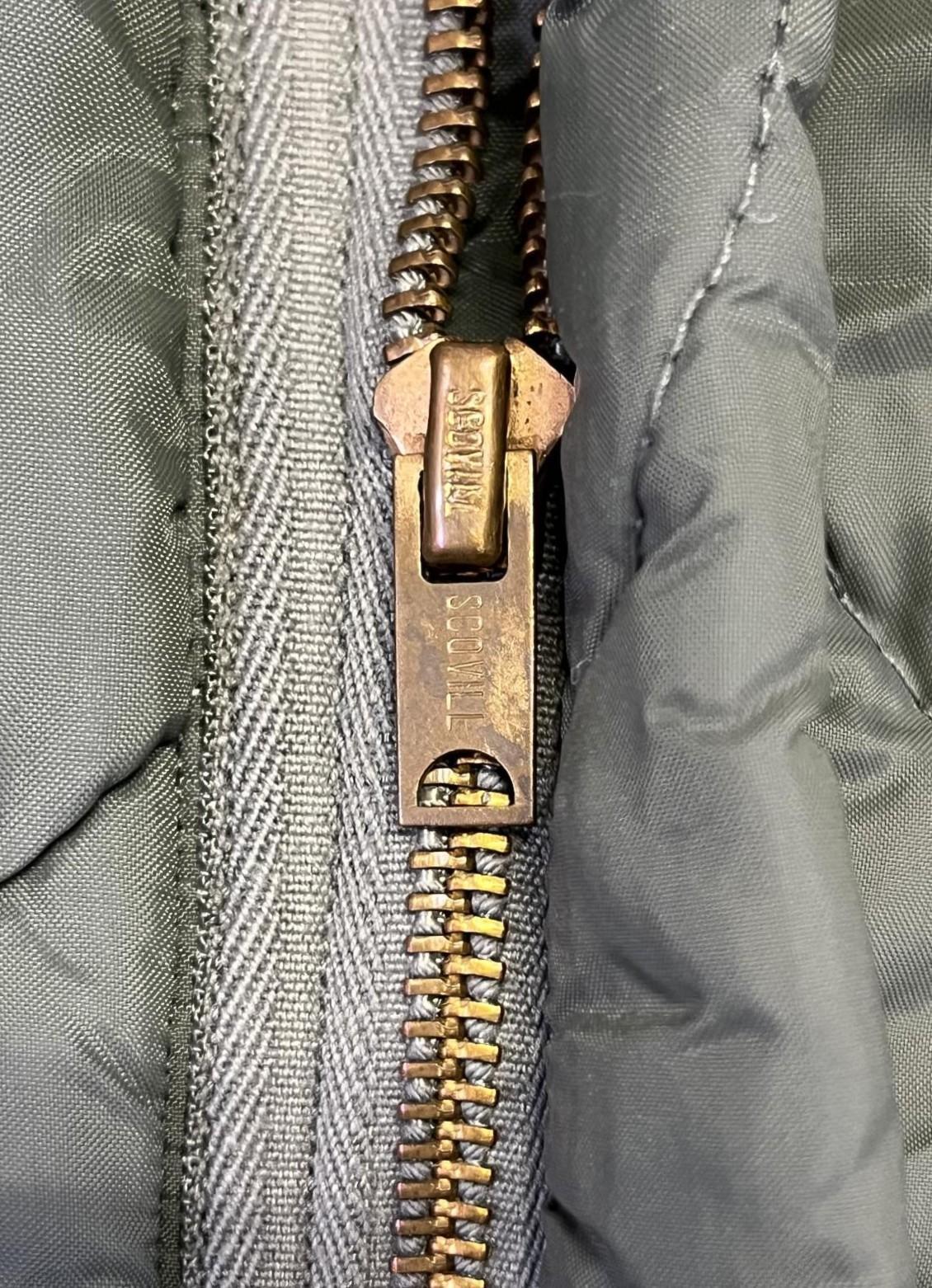 画像3: 80'S アメリカ軍 USAF "CWU-9/P" キルティング ライナージャケット セージグリーン (VINTAGE) 