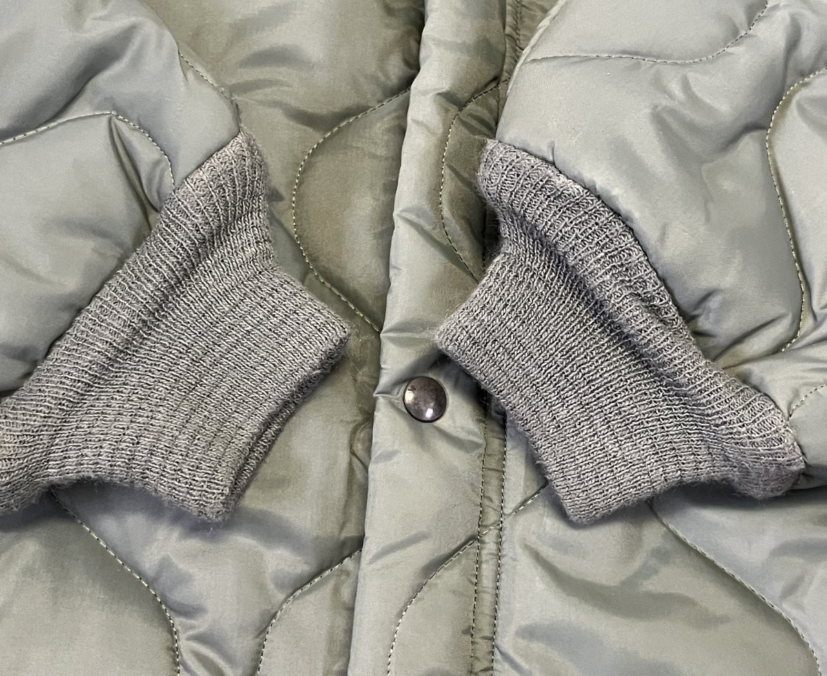画像: 00'S アメリカ軍 USAF "CWU-9/P" キルティング ライナージャケット セージグリーン (DEADSTOCK) 