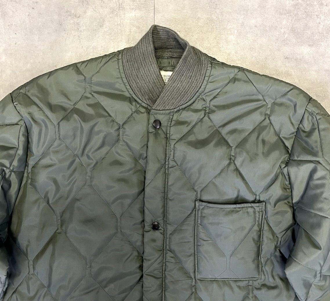 画像: 60'S アメリカ軍 USAF "CWU-9/P 初期型" キルティング ライナージャケット セージグリーン (VINTAGE) 