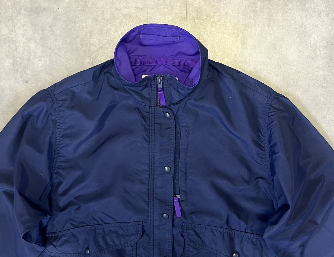 画像: 90'S LL Bean ナイロン バギーズジャケット ネイビー/パープル (VINTAGE)