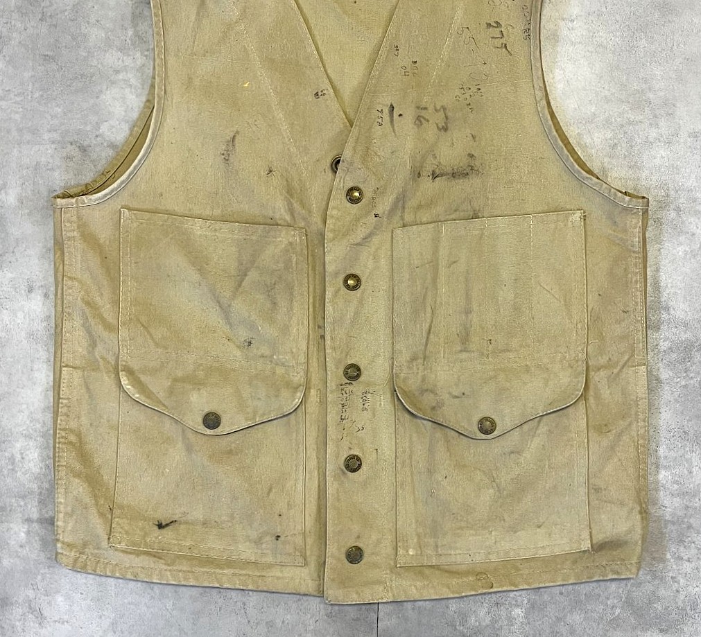 画像: 80'S C.C.FILSON キャンバス ハンティングベスト ベージュ USA製 (VINTAGE)