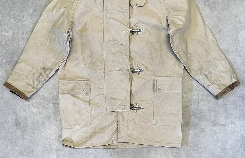画像: 80'S E.A.FAY キャンバス ファイヤーマンコート ベージュ USA製 (VINTAGE)