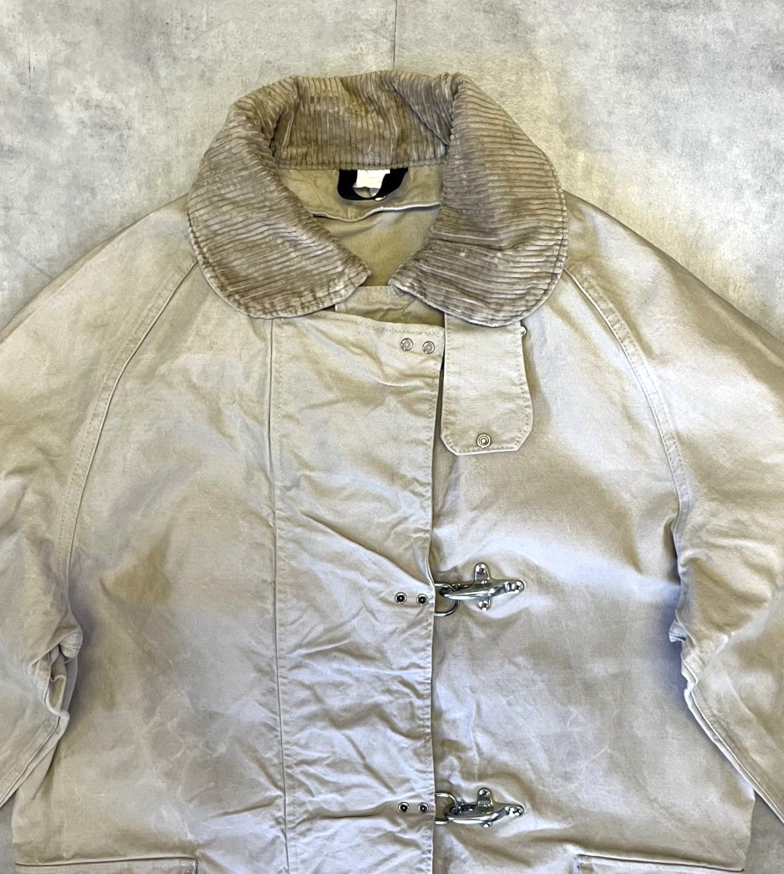 画像: 80'S E.A.FAY キャンバス ファイヤーマンコート ベージュ USA製 (VINTAGE)