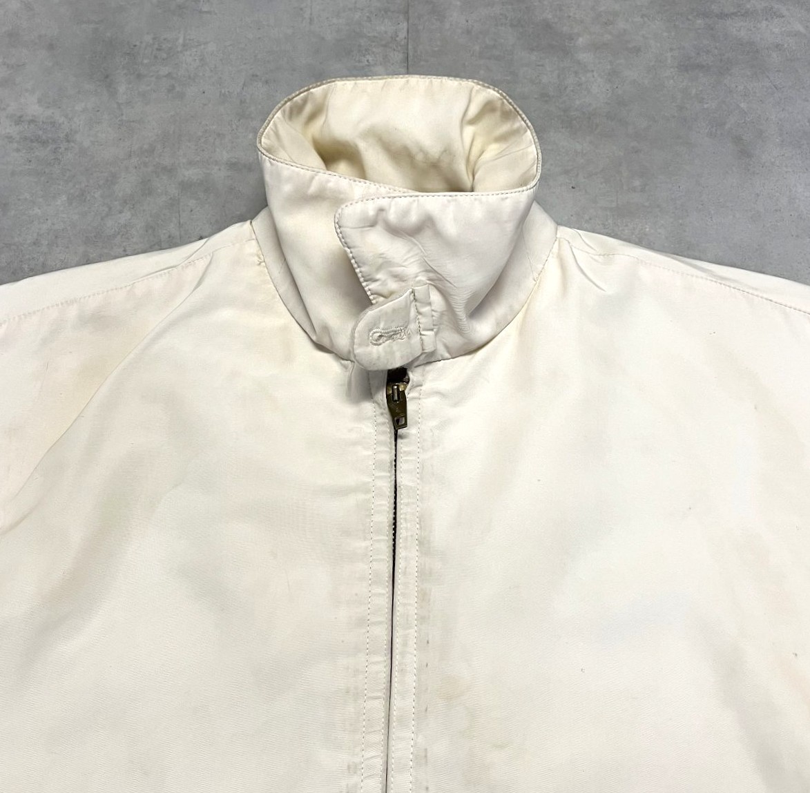 画像3: 60'S McGREGOR "NYLON ANTI-FREEZE" 裏地付き ドリズラージャケット ホワイト USA製 (VINTAGE)