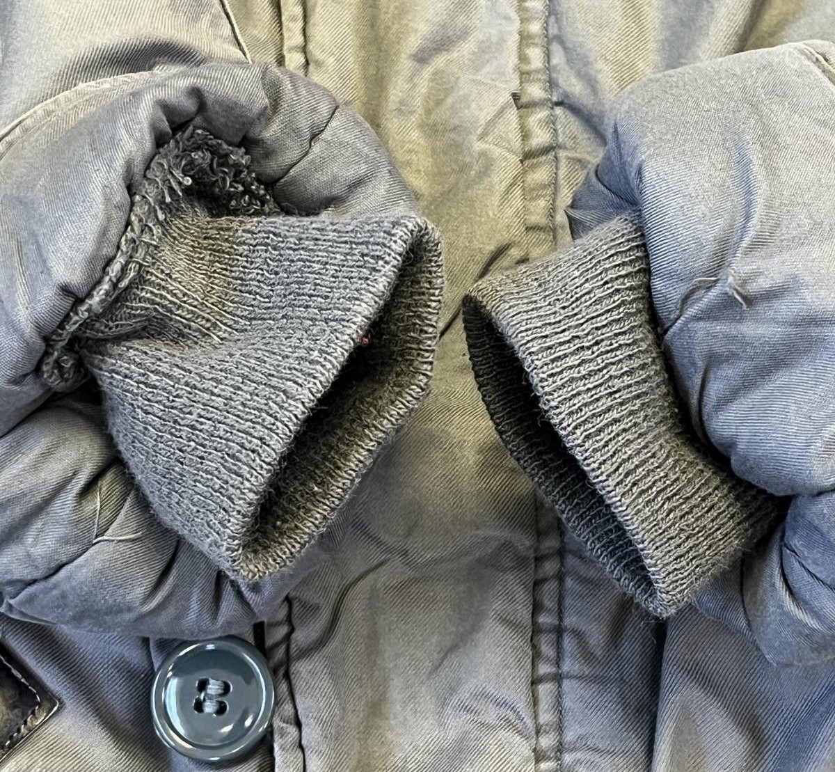 画像: 70'S アメリカ軍 USAF "CWU-8/P" 後期モデル ラビットパーカー セージグリーン (VINTAGE) 