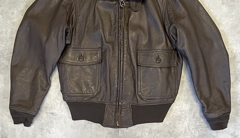 画像: 60'S アメリカ軍 US NAVY "G-1" 黒タグ MIL-J-7823C(WEP) レザー フライトジャケット ブラウン (VINTAGE) 