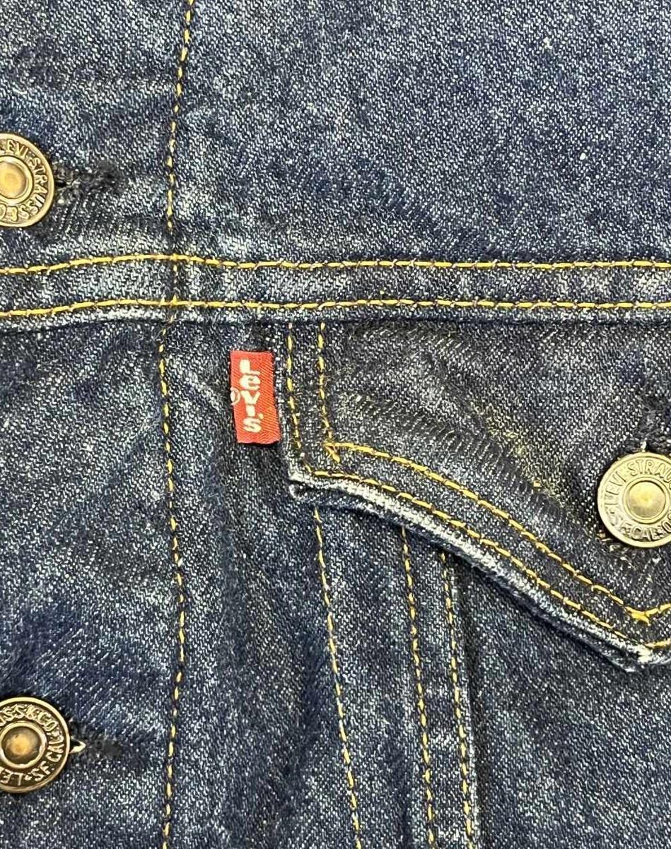 画像: 80'S LEVIS "70506" スモールe 4thモデル 裏地ブランケット デニムジャケット インディゴ USA製 (VINTAGE)