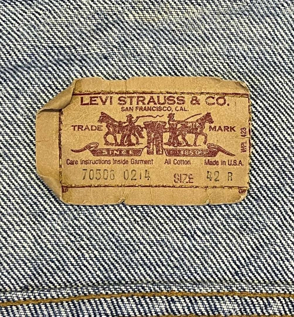 画像2: 80'S LEVIS "70506" スモールe 4thモデル デニムジャケット インディゴ USA製 (VINTAGE)