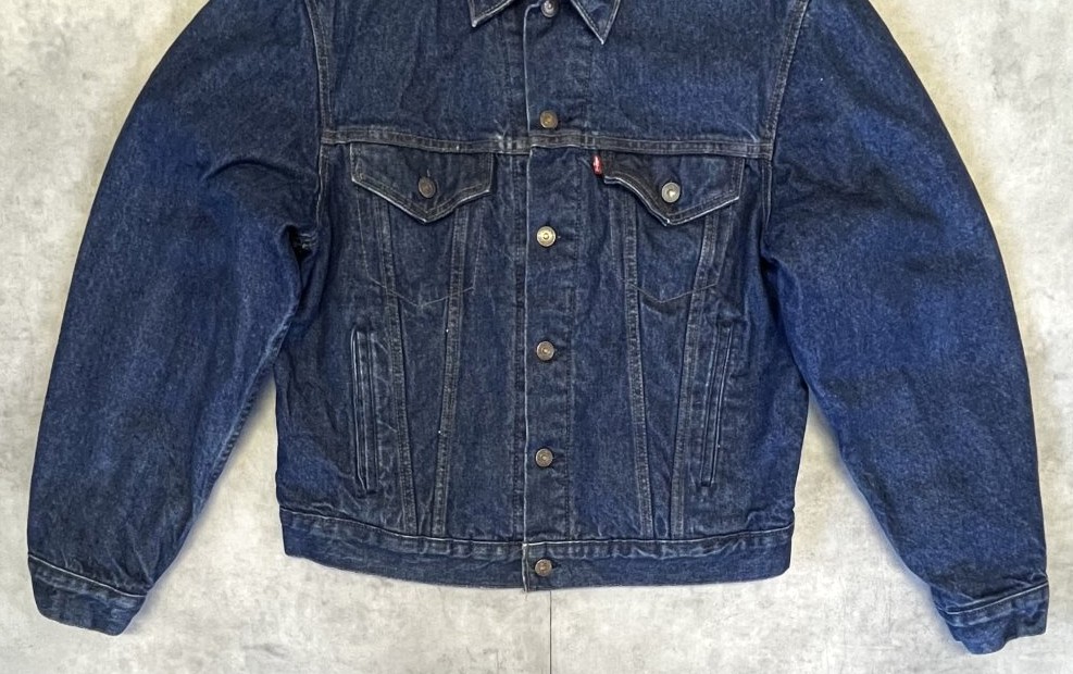 画像: 80'S LEVIS "70506" スモールe 4thモデル 裏地ブランケット デニムジャケット インディゴ USA製 (VINTAGE)
