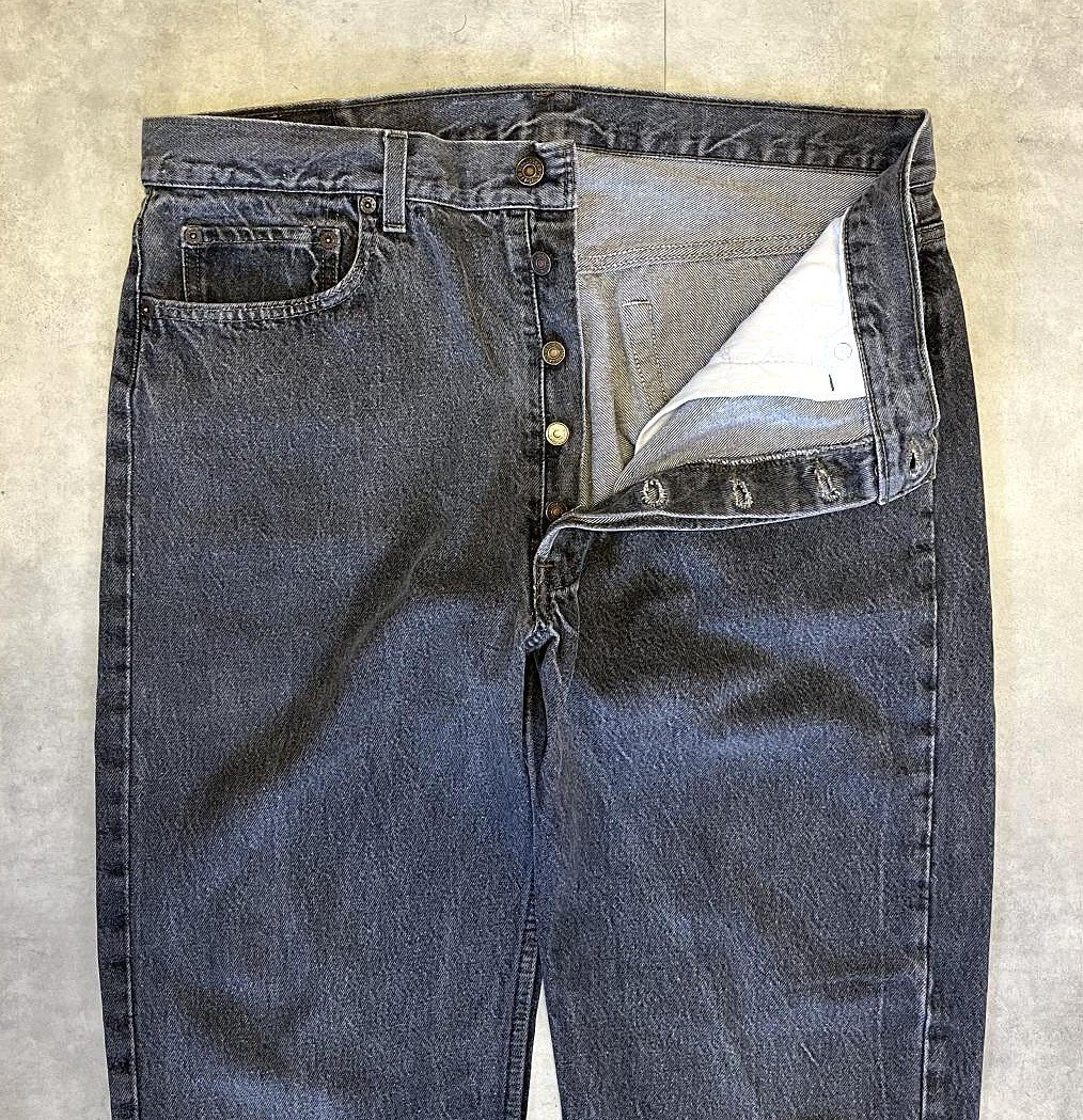 画像: 90'S LEVIS 501 デニム 先染めブラック W38L30 USA製 (VINTAGE)