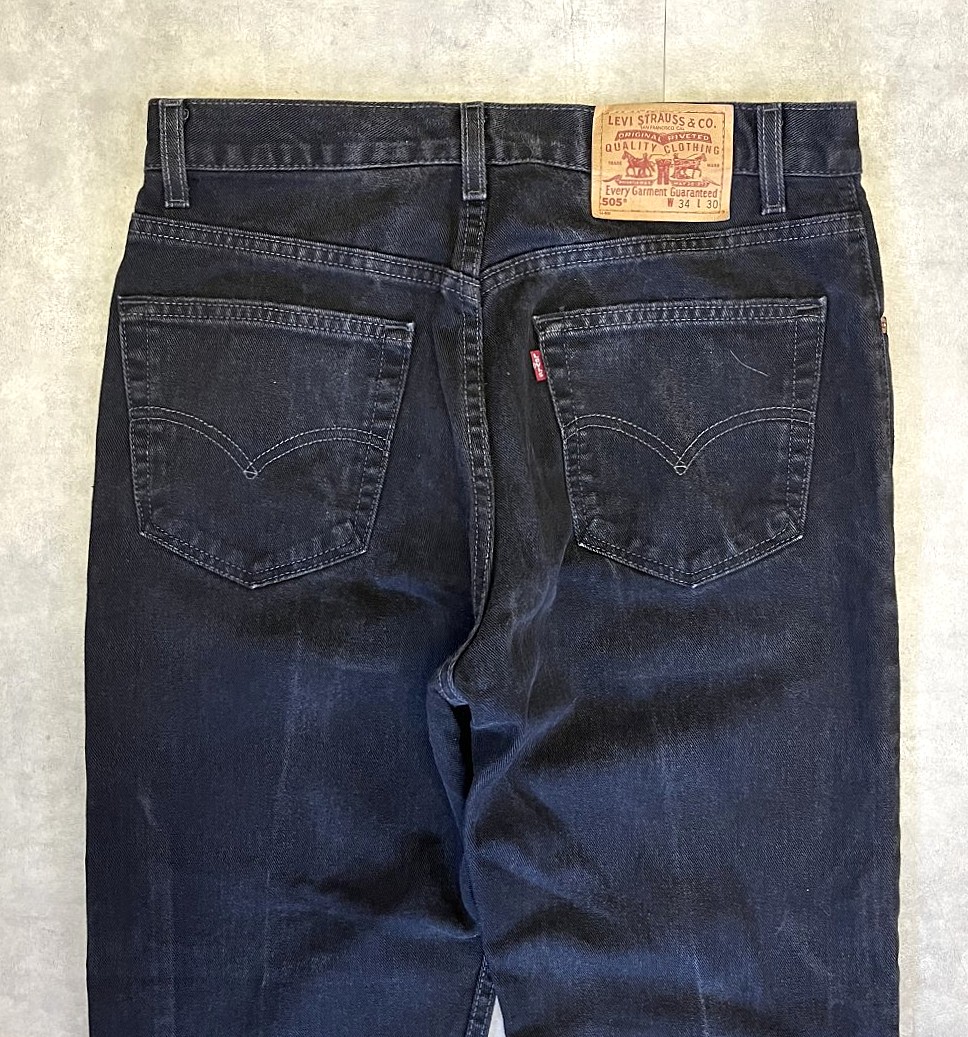 画像: 00'S LEVIS 505 デニム ブラック USA製 W34L30 (VINTAGE)