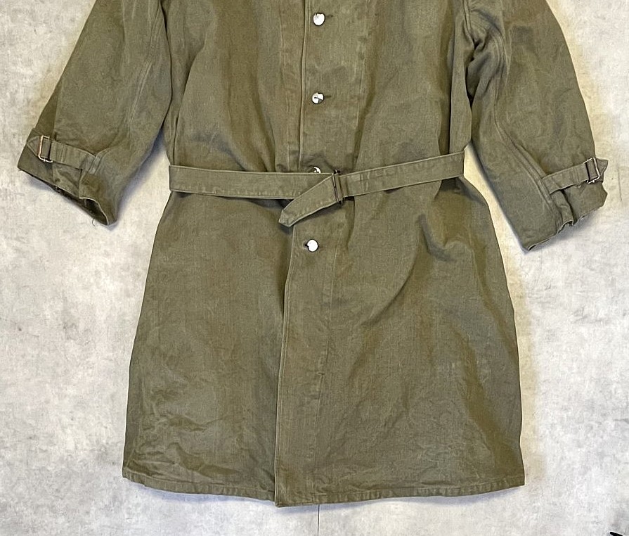 画像: 50'S フランス軍 ウールライナー付き モーターサイクルコート オリーブ (VINTAGE)