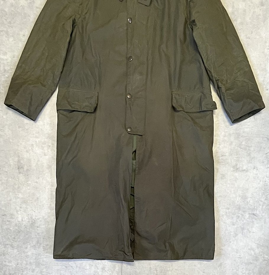 画像: 80'S BARBOUR 2クレスト "BURGHLEY" 旧タグ オイルドコート オリーブ イングランド製 (VINTAGE)