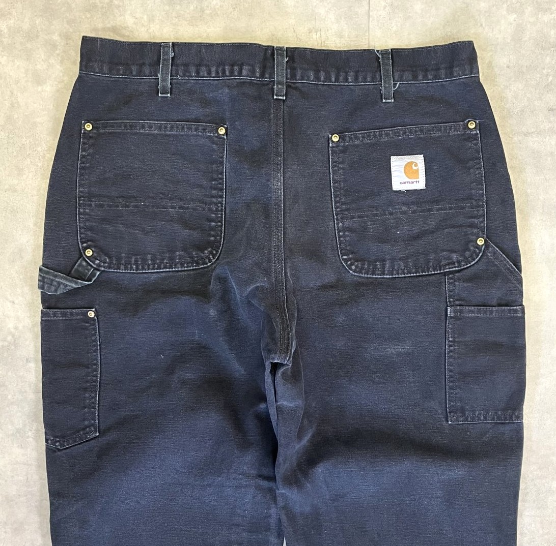画像: CARHARTT ダブルニー ダック ペインターパンツ ブラック W38L30 (VINTAGE)
