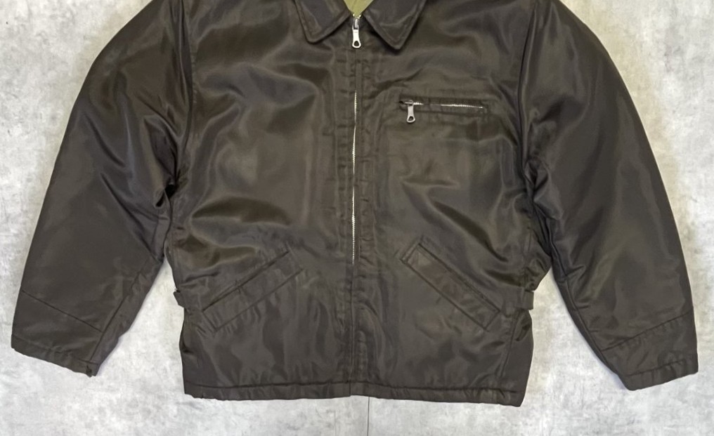 画像: 00'S GAP 旧タグ 裏地キルティング ナイロン ドリズラージャケット ダークブラウン (VINTAGE)