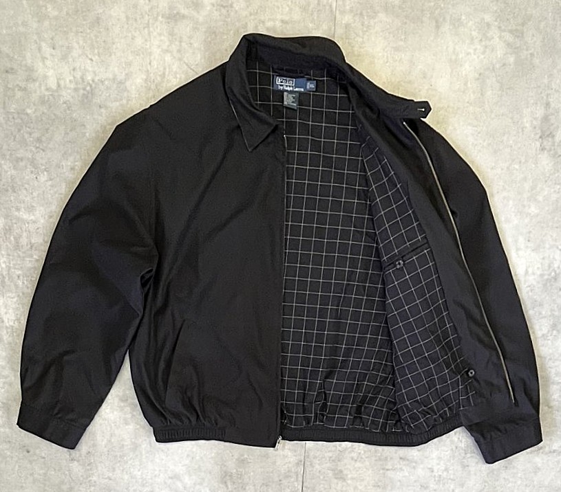 画像3: 90'S RALPH LAUREN チンスト付き ドリズラージャケット ブラック (VINTAGE)