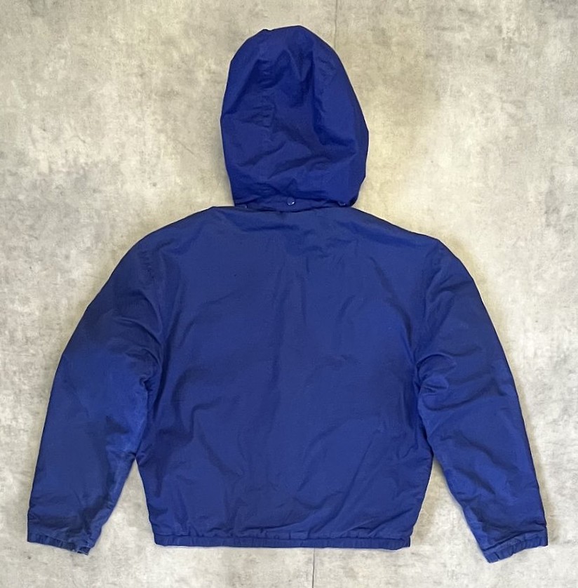 画像5: 90'S RALPH LAUREN チンスト付き フード付き 裏地フリース ドリズラージャケット ダークブルー (VINTAGE)