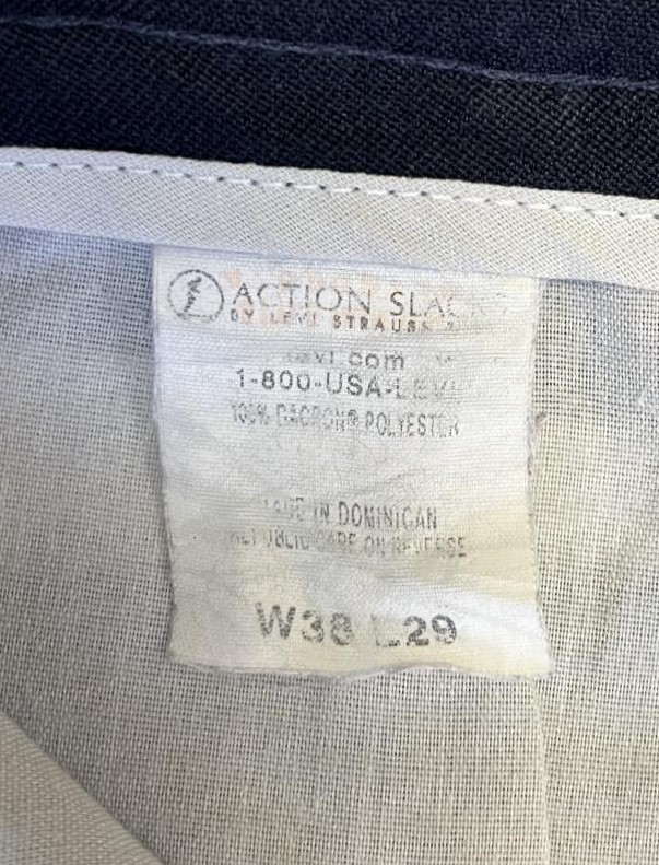 画像3: 00'S LEVIS "ACTION SLACKS" スラックス ネイビー (VINTAGE)