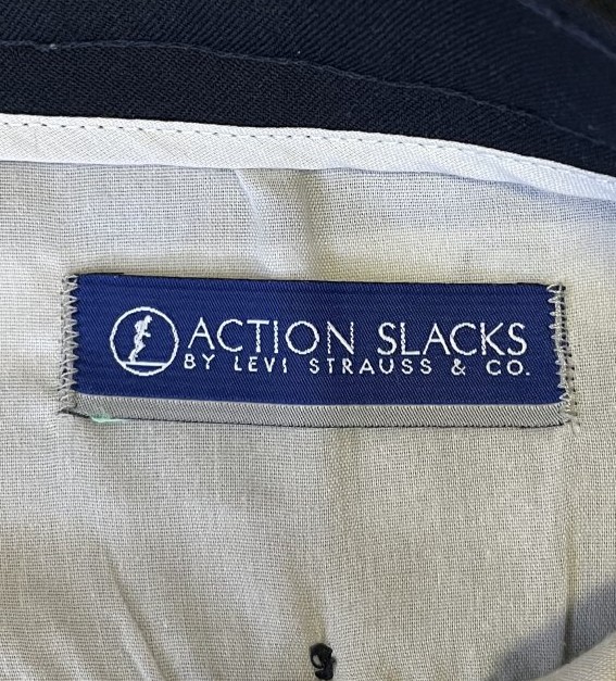 画像2: 00'S LEVIS "ACTION SLACKS" スラックス ネイビー (VINTAGE)