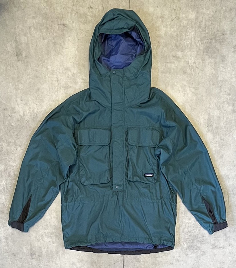 画像1: 90'S PATAGONIA "SKANORAK" ナイロン アノラック グリーン (VINTAGE)