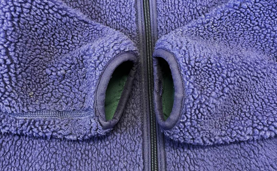 画像: 90'S PATAGONIA 初期レトロX 裏地P.E.F フリースジャケット パープルブルー USA製 (VINTAGE)