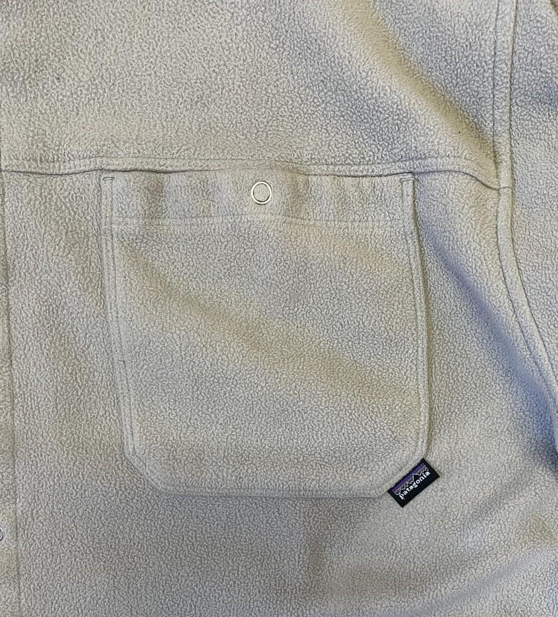 画像3: 06'S PATAGONIA "SYNCHILLA" ドットスナップボタン フリースシャツ ベージュ (VINTAGE)